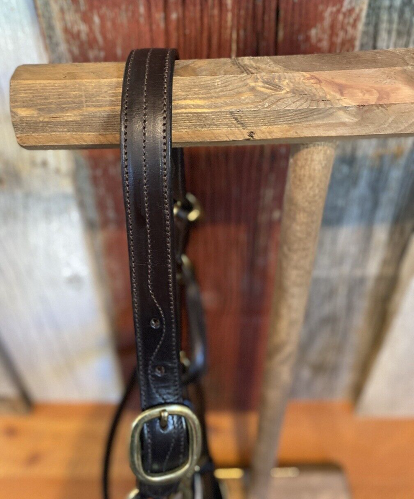 Camelot Triple Stitch Leather Pony Halter