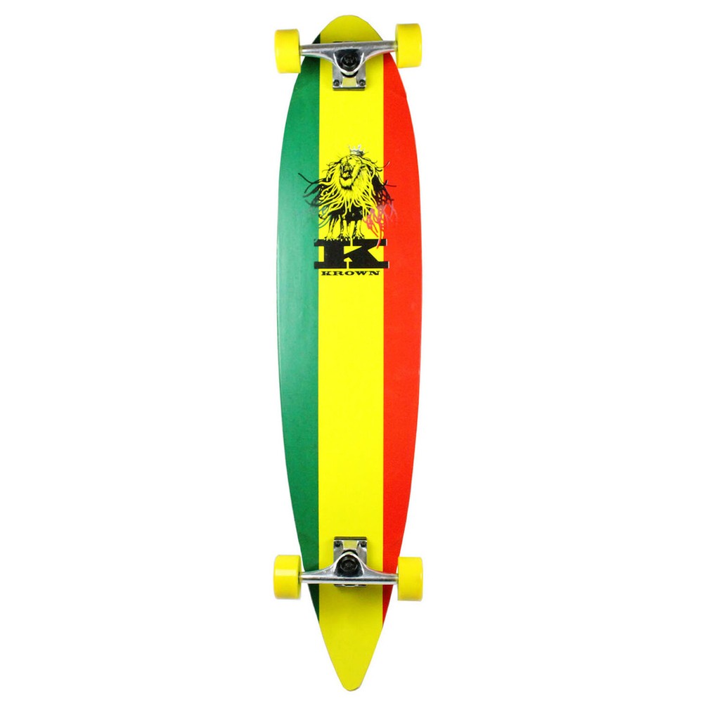 Krown Longboard Complete Pintail Rasta 9" x 43"