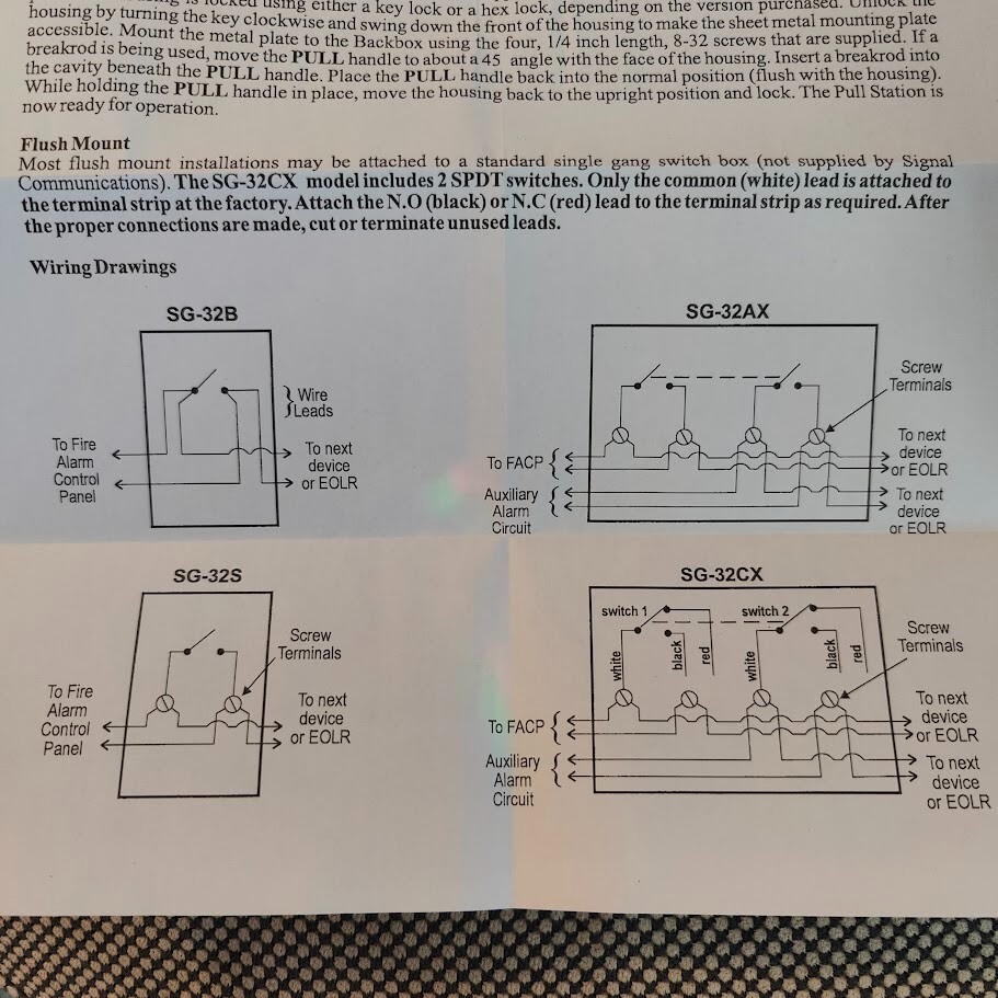 Signal Communication Corp Non-Coded Fire Alarm Box | SG-32SK2