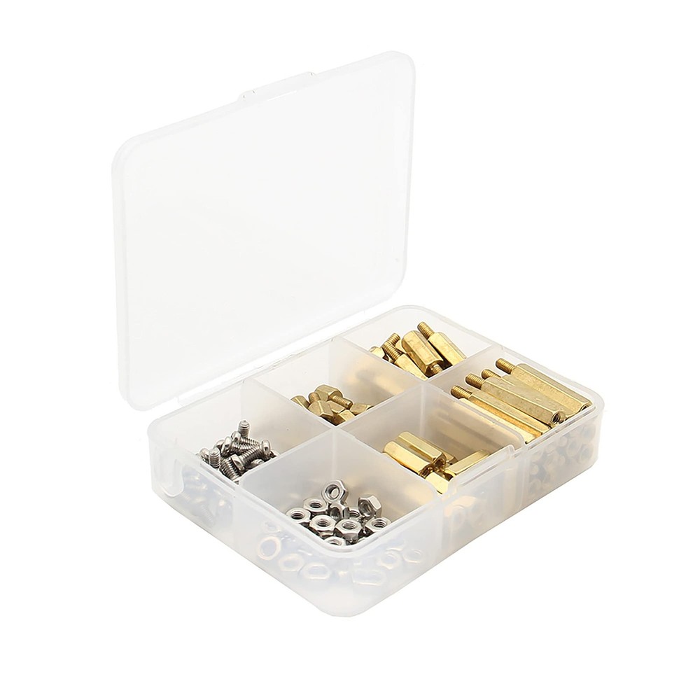 Raspberry Pi Installation Tool 100 PCS M2.5 Hex Brass Spacer Standoffs Nuts Kit