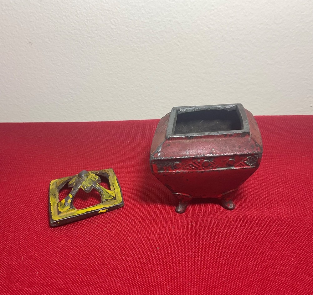 Antique Diamond Shaped Incense Burner 3-1/2"