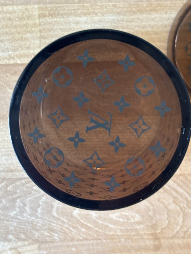 Louis Vuitton Acetate Monogram Pattern Jar
