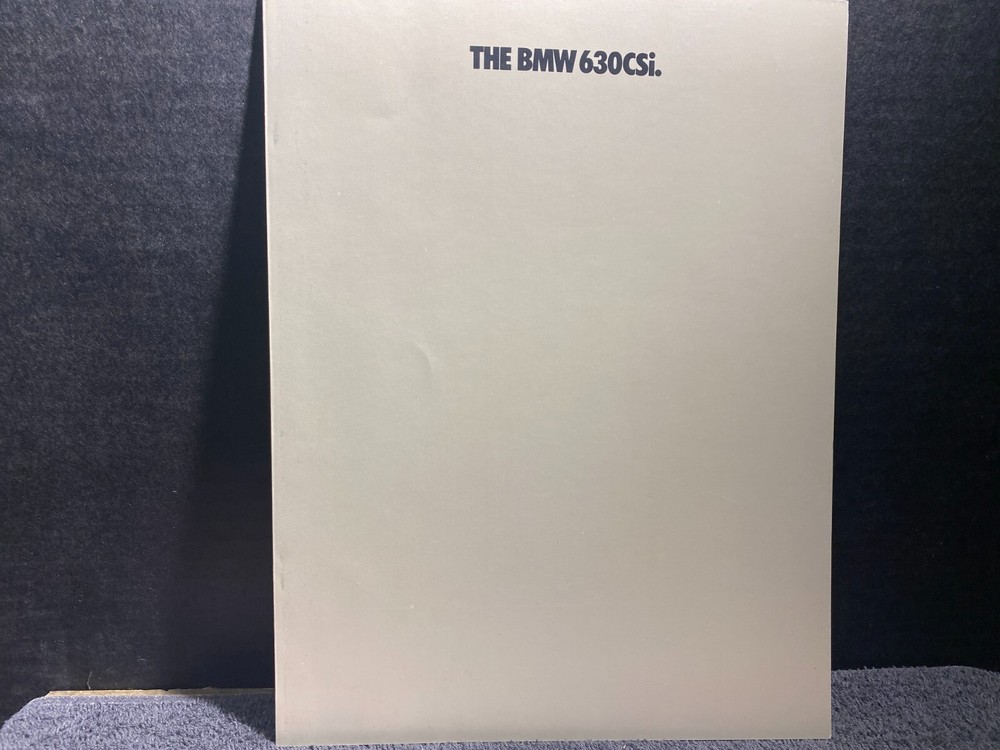 ORIGINAL CAR BROCHURE BMW 630CSi