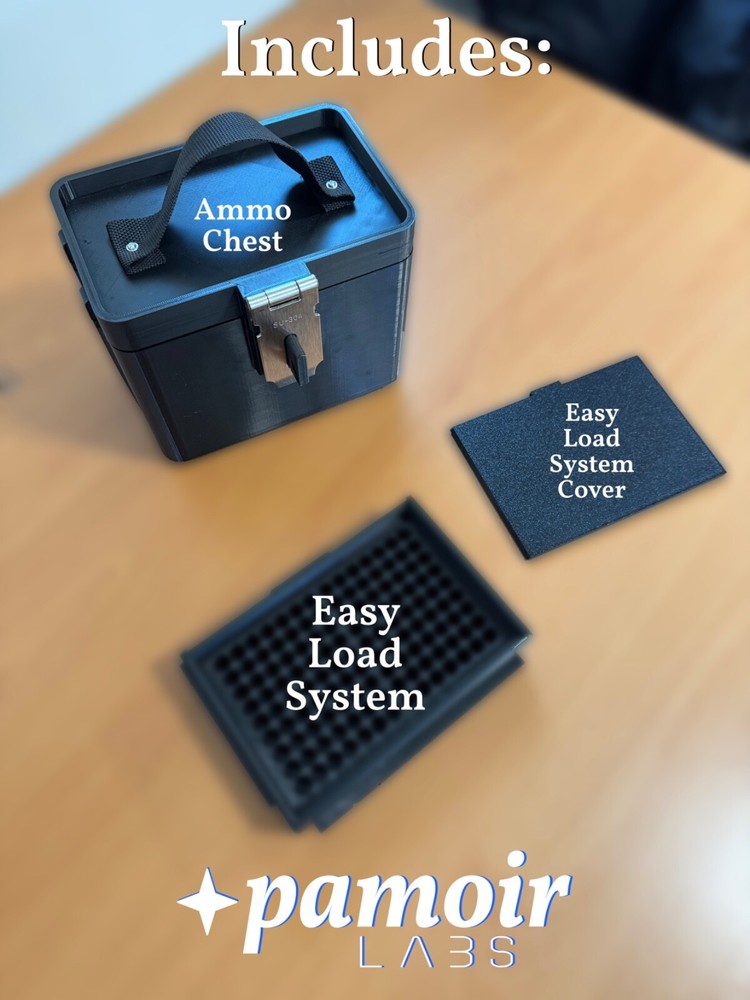 AMMO Chest w/ .45 ACP Easy Load Container | USA Made | Range | Storage | Durable