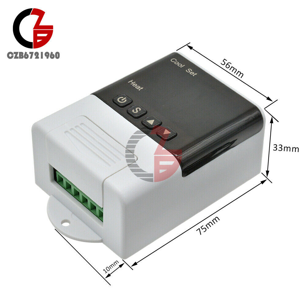 DTC1200 Digital Intelligent Temperature Controller AC 110V-230V w/ Sensor Probe