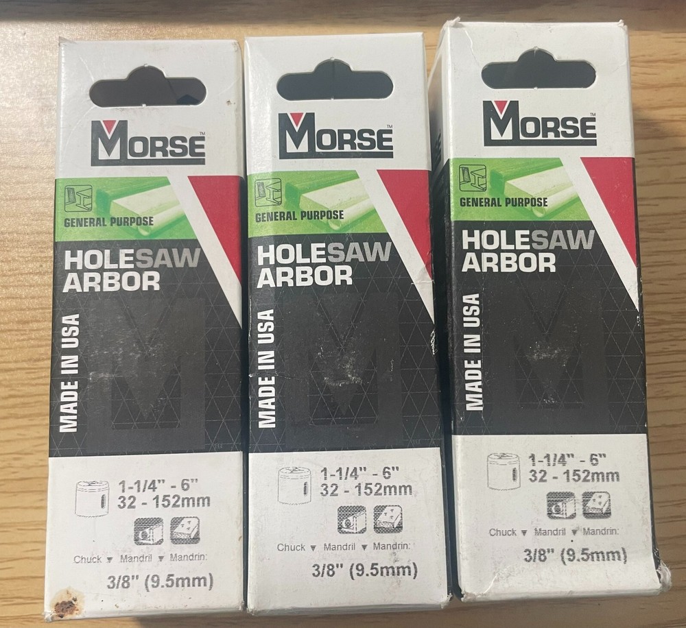morse Holesaw arbor 1-1/14"
