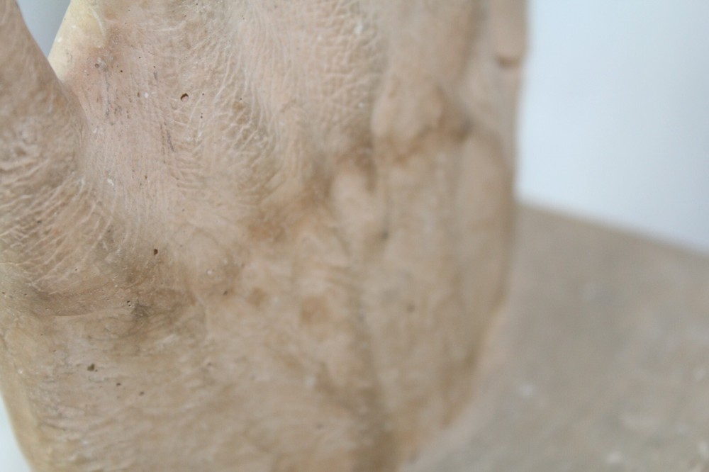 Plaster bookends Reading Hands