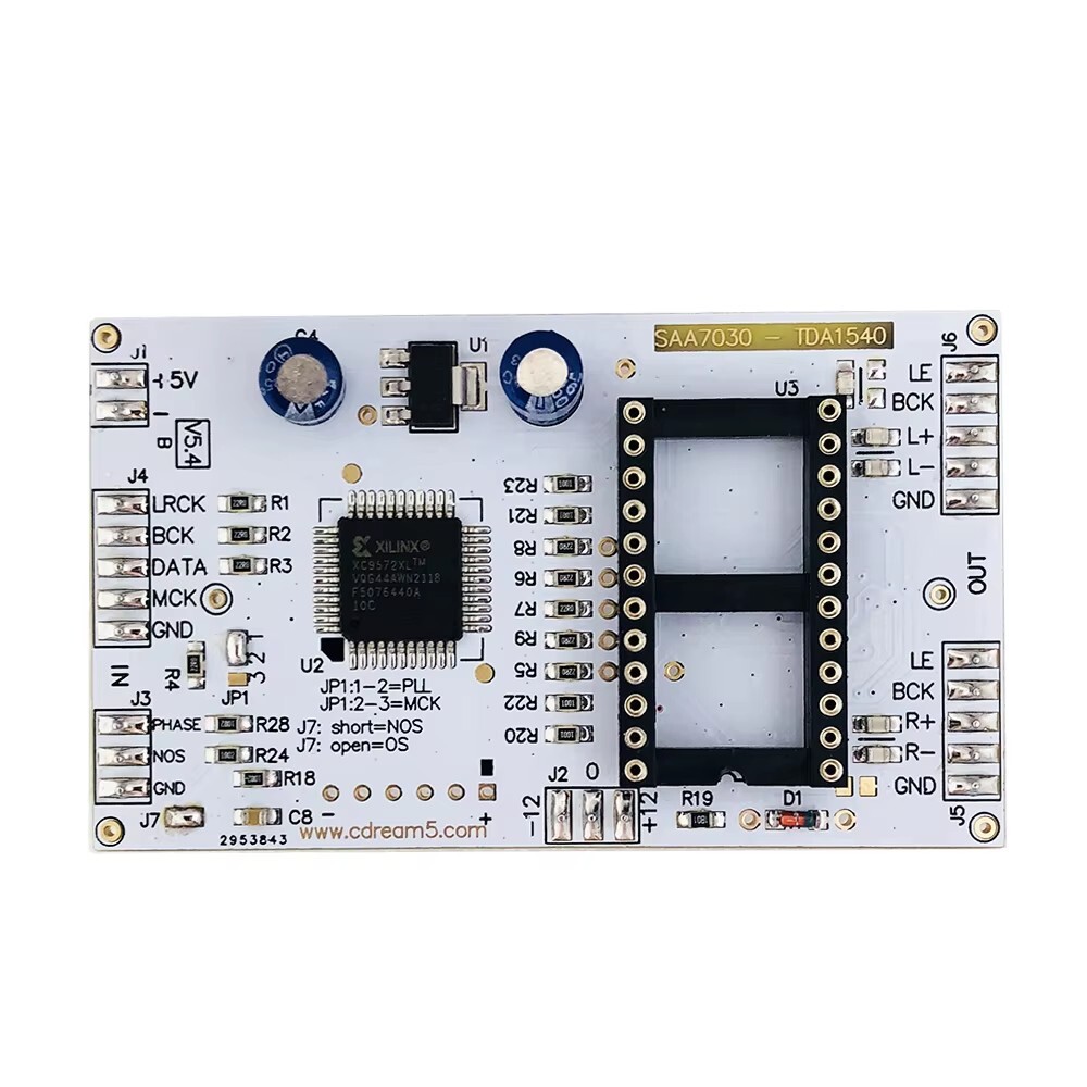 SAA7030 TDA1540 Driver Module Support I2S 256fs 384fs Input Balanced Output