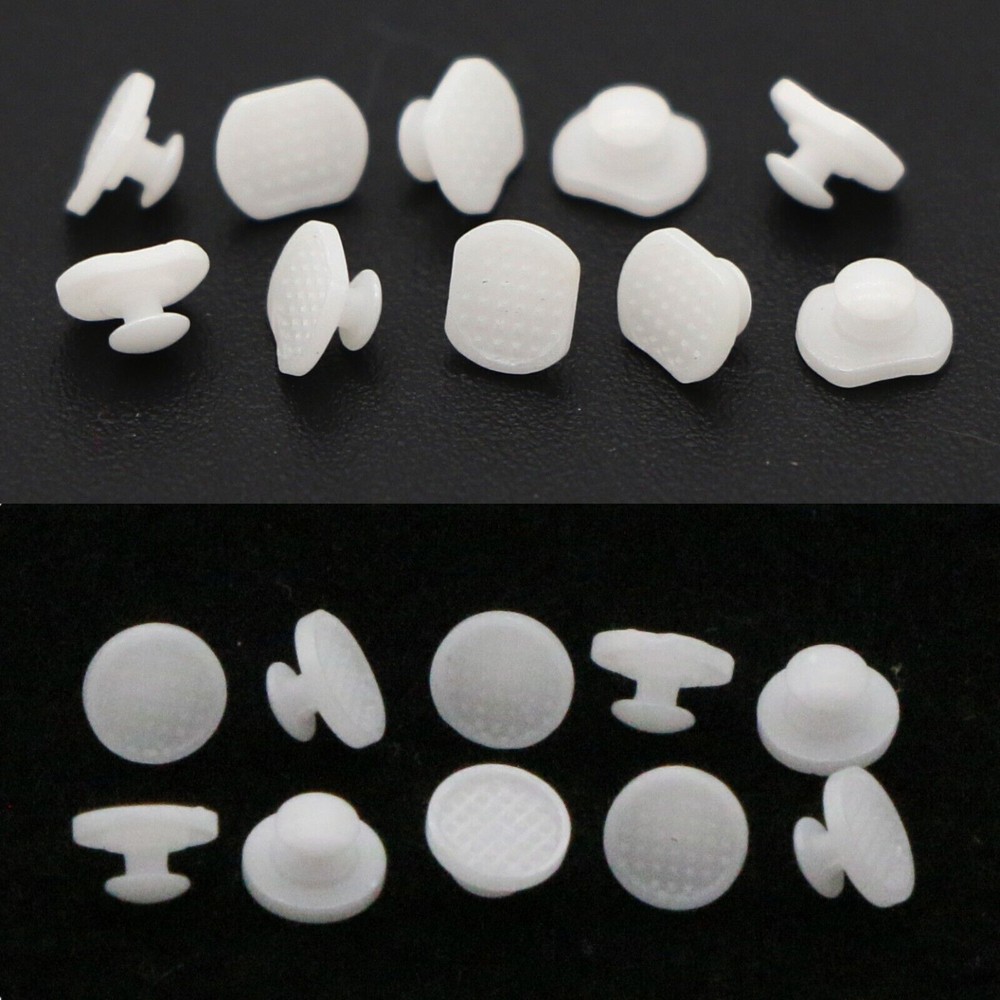 Dental Orthodontic Lingual Buttons Ceramic Round/Elliptical Mesh Base Bondable