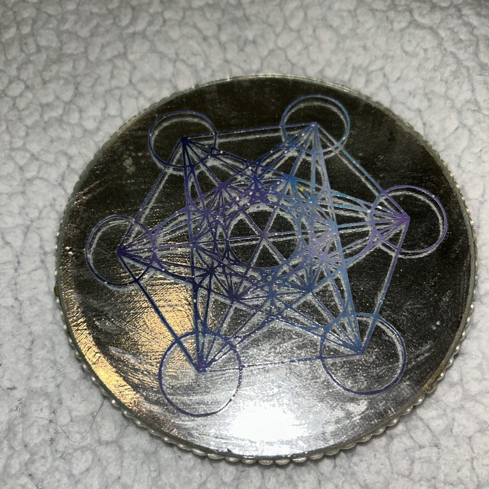 5.1” Candle Silver Circular Round Stand