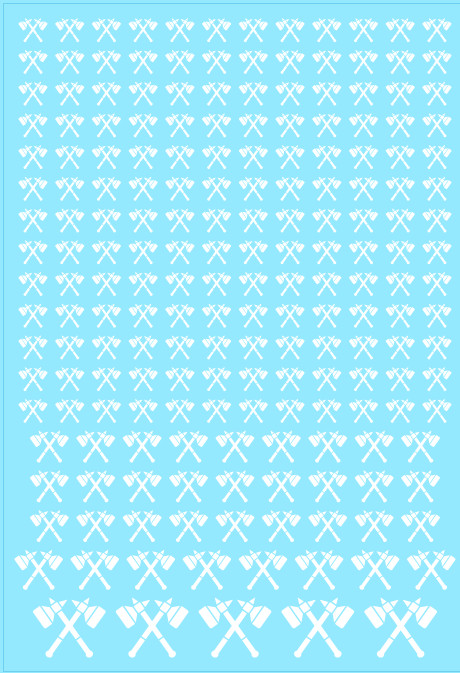 Crossed Hammers Custom Transfer Sheet A6