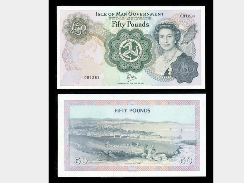 ISLE OF MAN BANKNOTES £50 UNCIRCULATED MINT CONDITION
