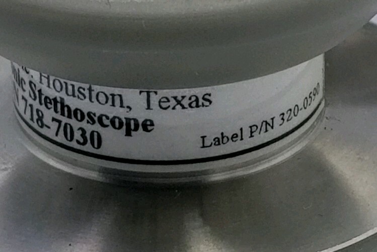 Cardionics Electronic Black Stethoscope P/N 718-7030