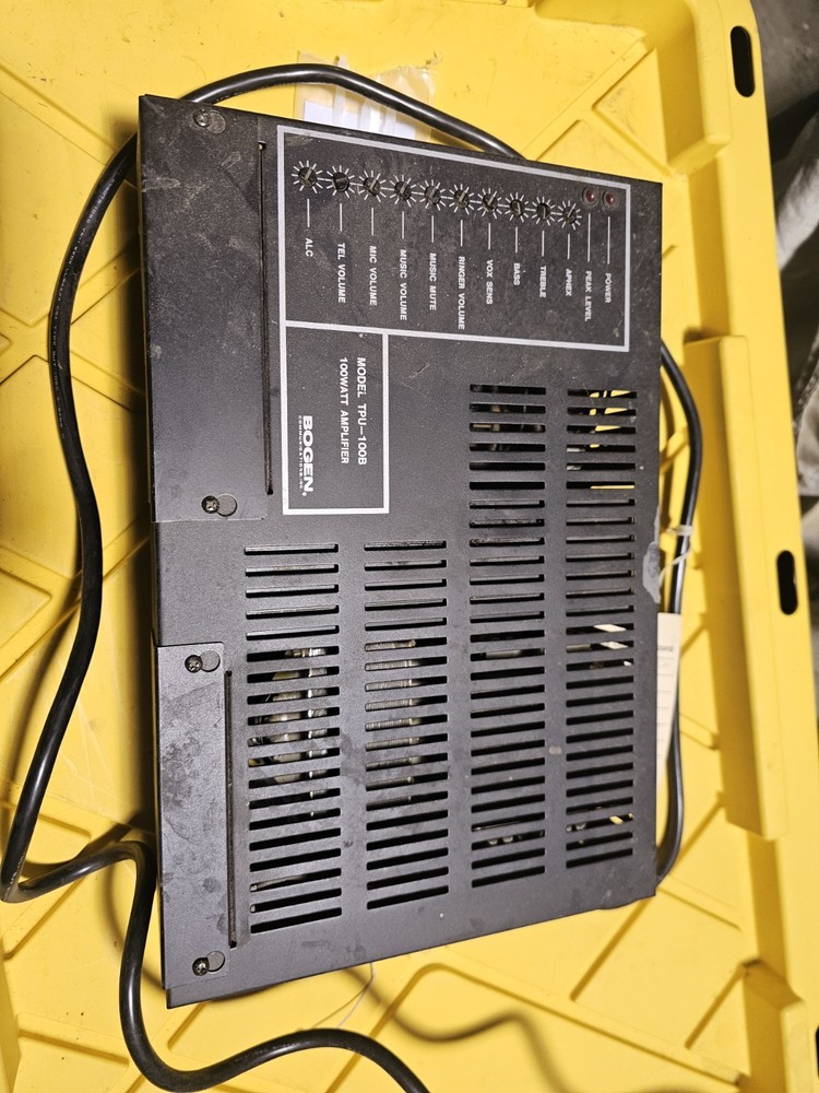 Bogen TPU100B TPU-100B  Telephone Paging Amplifier