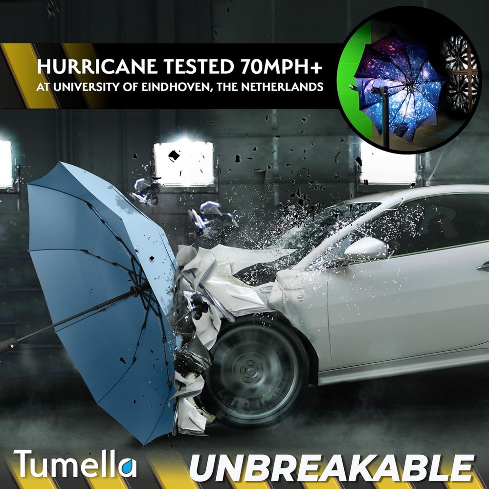 Automatic folding umbrella, small size, wind-tested, lightweight and portable,