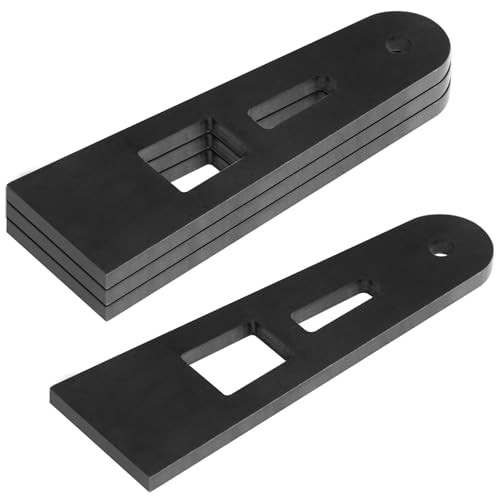 4 Pack 5" Flat LED Light Bar Tab, Off-Road Light Weld on Mounting Bracket,