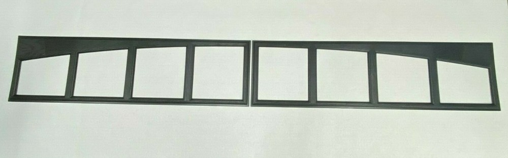 2Amarr Arch Thames Replacement Inserts for Long Panel Amarr Garage Doors Black