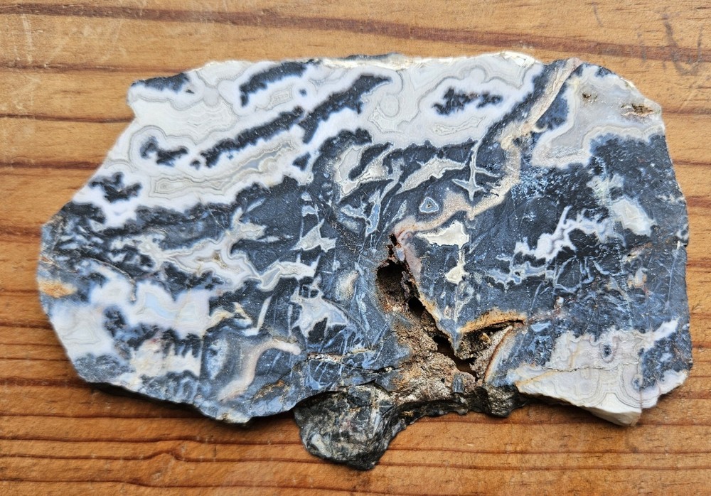 Lace Agate Slab Mexico 134 Grams