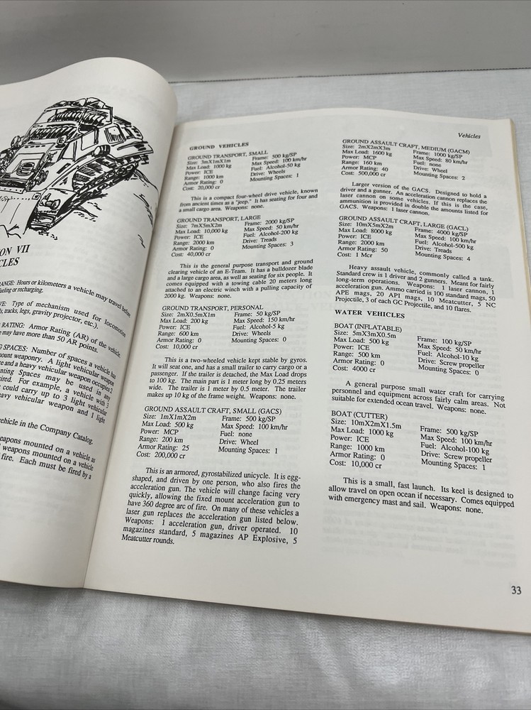 EXPENDABLES A Complete Role-playing System Stellar Games 1987