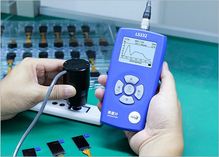 Luminance Meter Spectrometer Brightness Flicker Frequency CCT CRI Analyzer LS332
