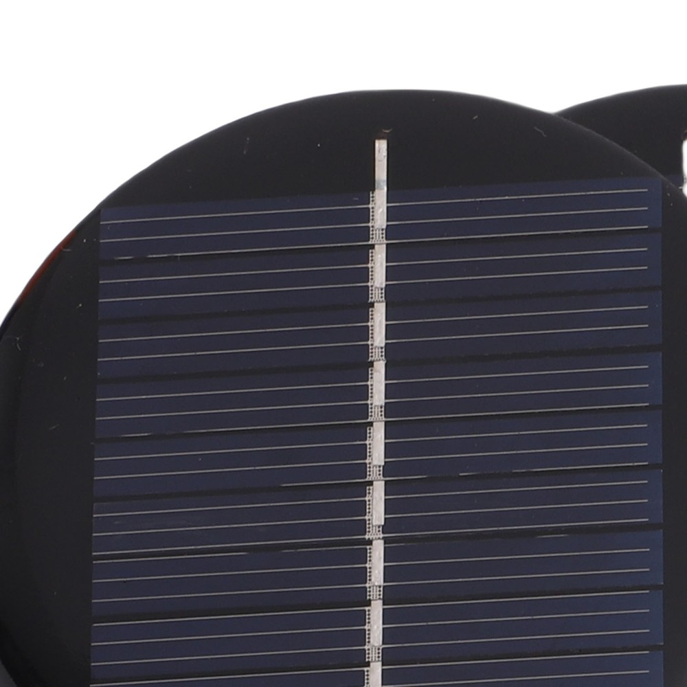 5pcs Round Monocrystalline Silicon Solar Panel For Small Devices PWJM