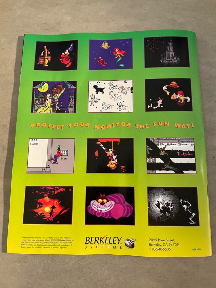 Disney Collection Screen saver (PC, 1993) Complete