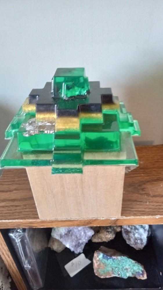 Bismuth Cystal Pyramid ~ Handmade ~ Unique Gift ~ ( last one )