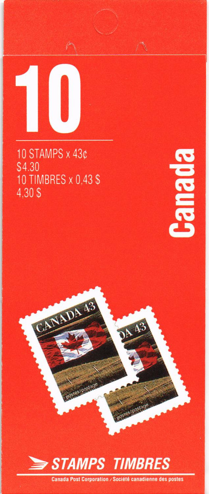 Canada 1992 Yvert C 1298a(III) Basic Flags MNH VF