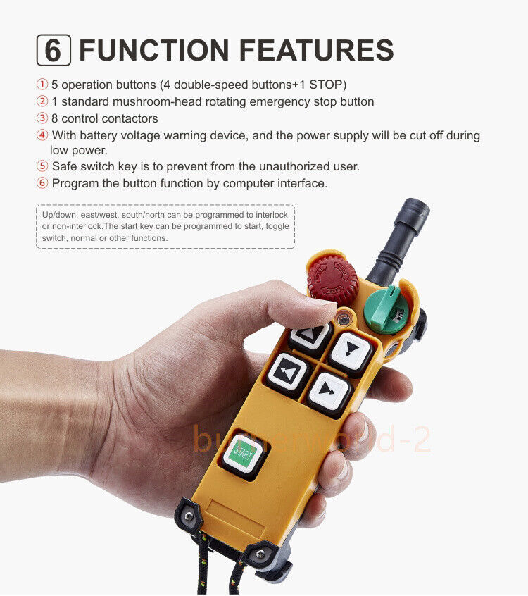 Industrial Remote Controller F21-4D,,wireless Overhead Remote Controller
