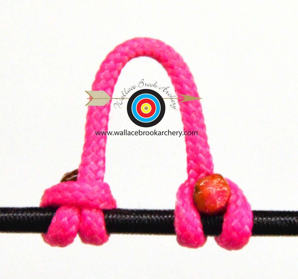 2 Pack Pink Archery Release Bow String Nock D Loop Bowstring BCY #24