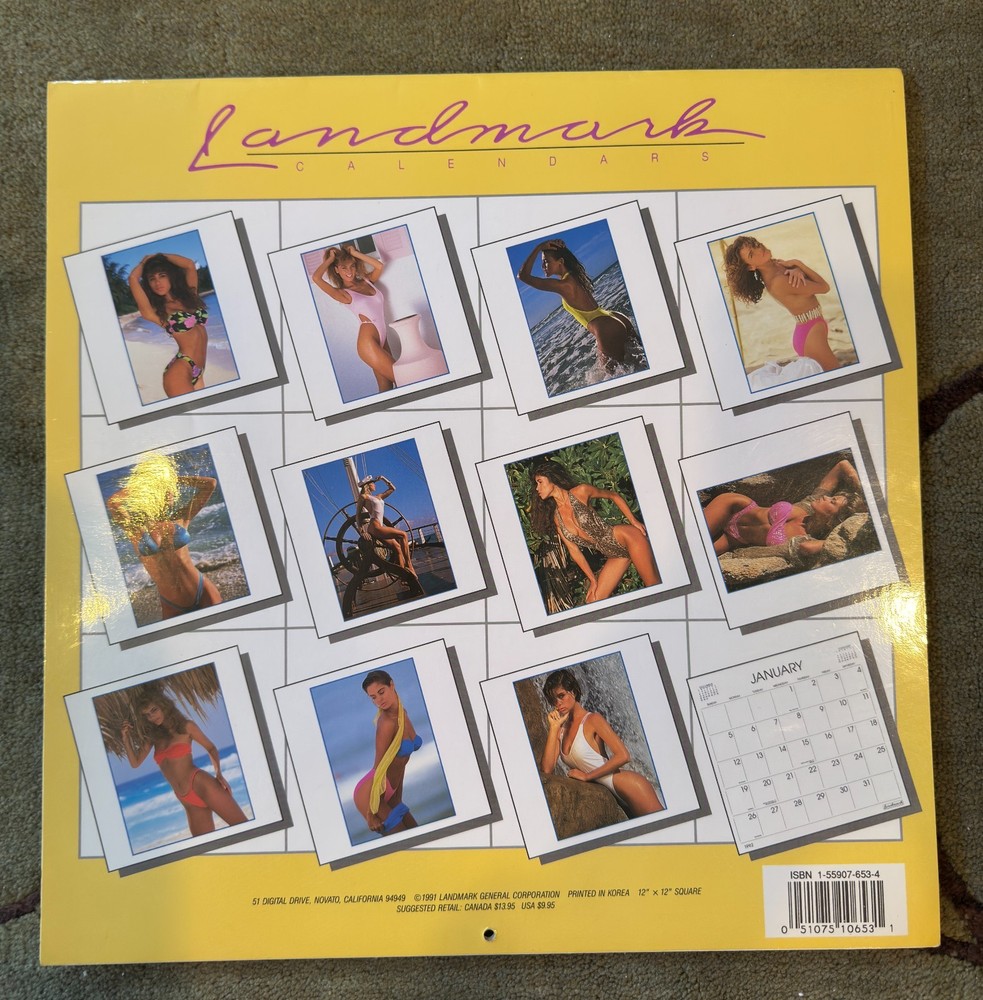 Splash 1992 Swimsuit Calendar - Very Nice Condition!