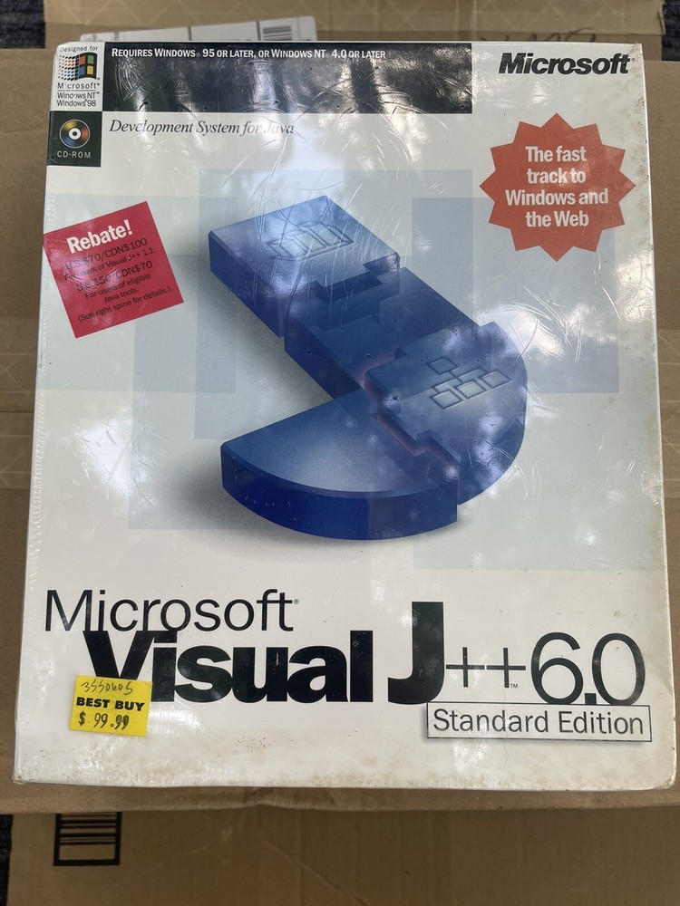 Microsoft Visual J 6.0 Standard Edition New Sealed In Box