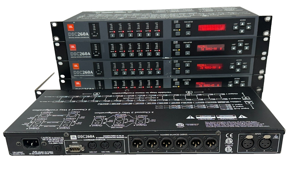 JBL DSC260 Digital System Controller Processor 2 in 6 out #7015 (ONE)THS