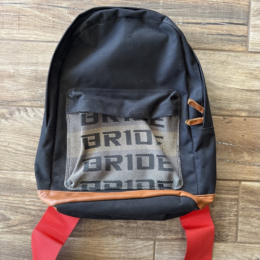 JDM Backpack BRIDE W/ Red Racing Harness Straps