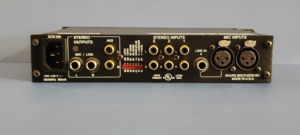 Shure SCM262 Stereo Microphone Mixer