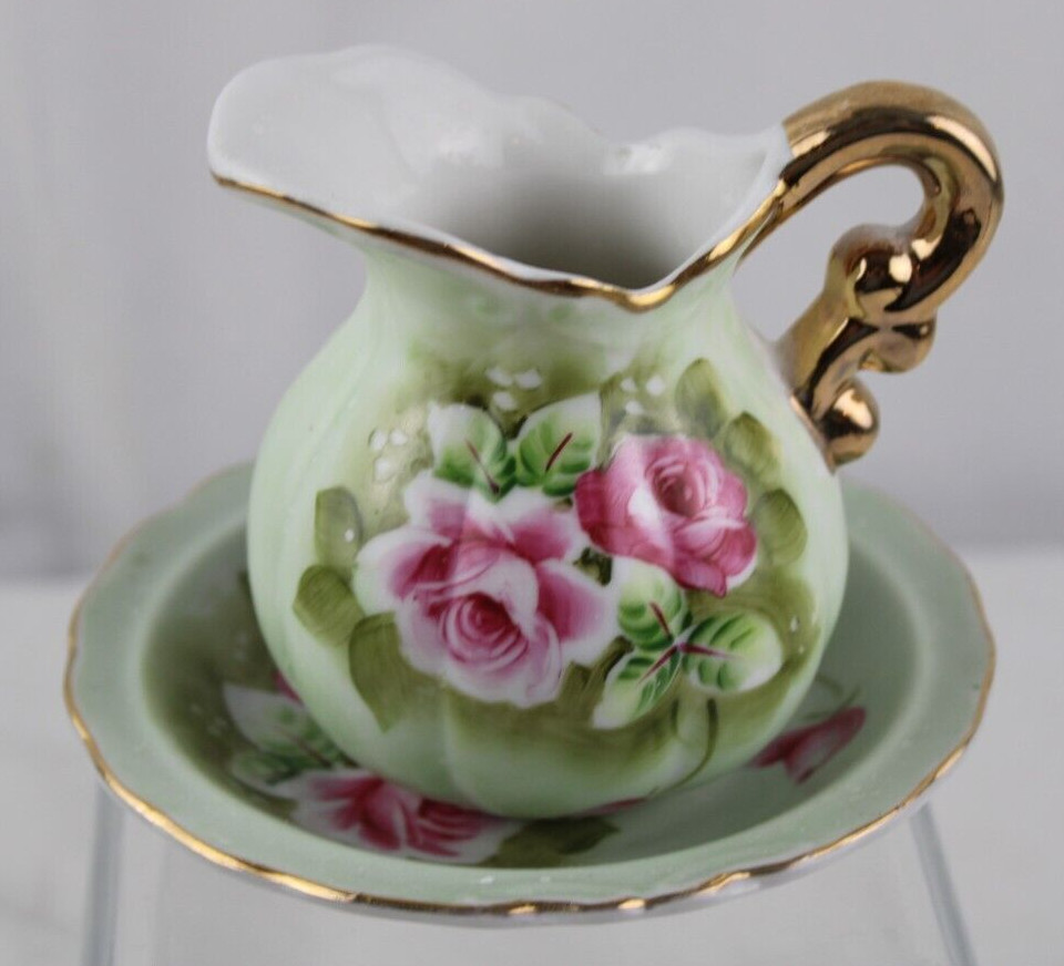 Lefton Roses Creamer Underplate 4577