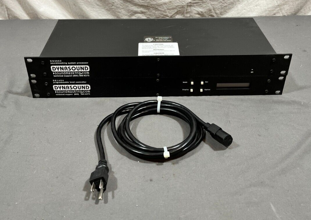 Cambridge DYNASOUND DS3002 Sound Masking Processor & DS1404 Level Controller