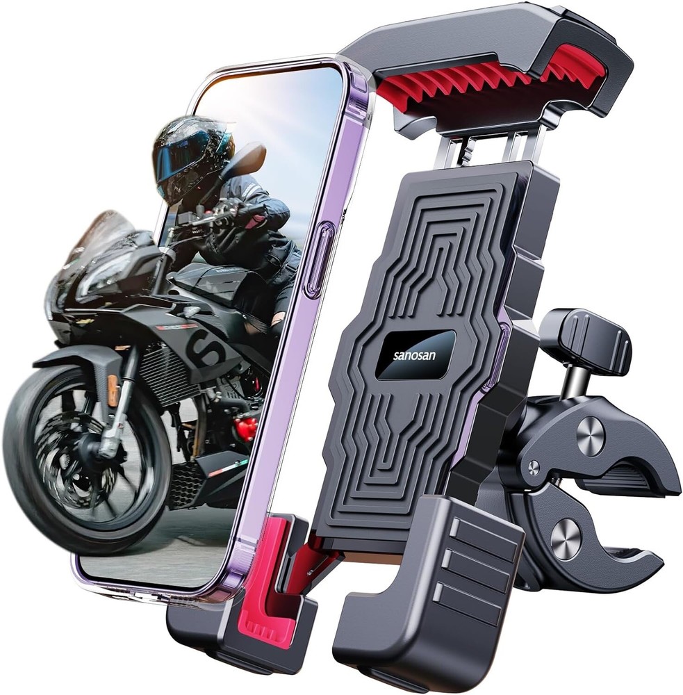 Motorcycle Phone Mount,3s Quickly Install,1 Second Automatic Lock & Release,