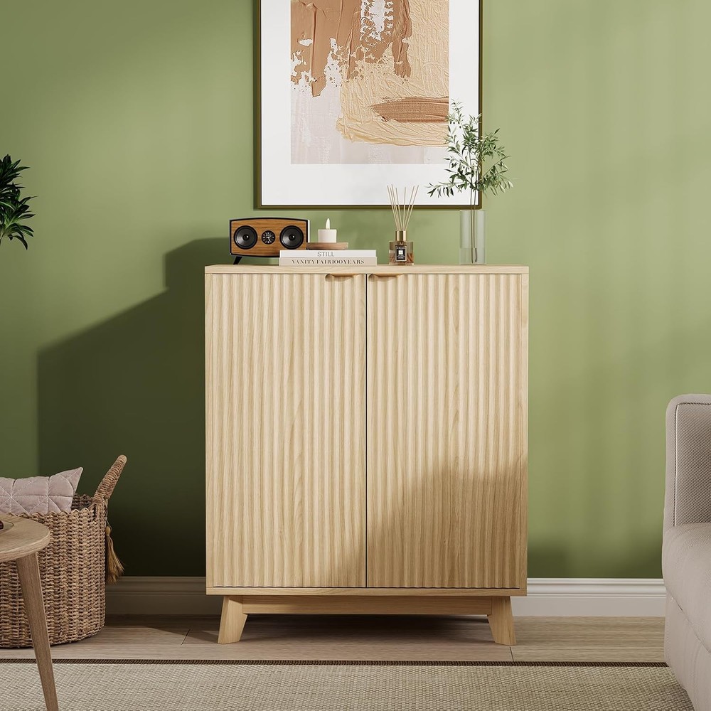 Sideboard Buffet Accent Cabinet Storage Adjust Shelf Coffee Bar Console Table
