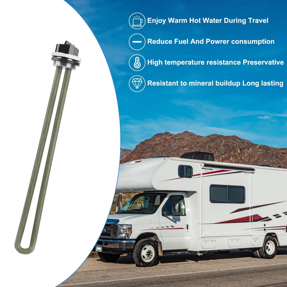 92249 RV Water Heater Element for Atwood Parts gc6aa-10e Black