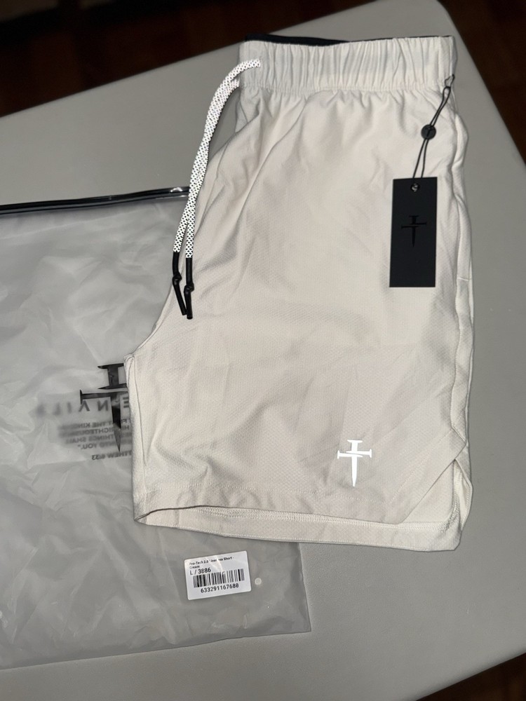 Three Nails Men's Pro Tech 2.0 Linerless Short Cream Large