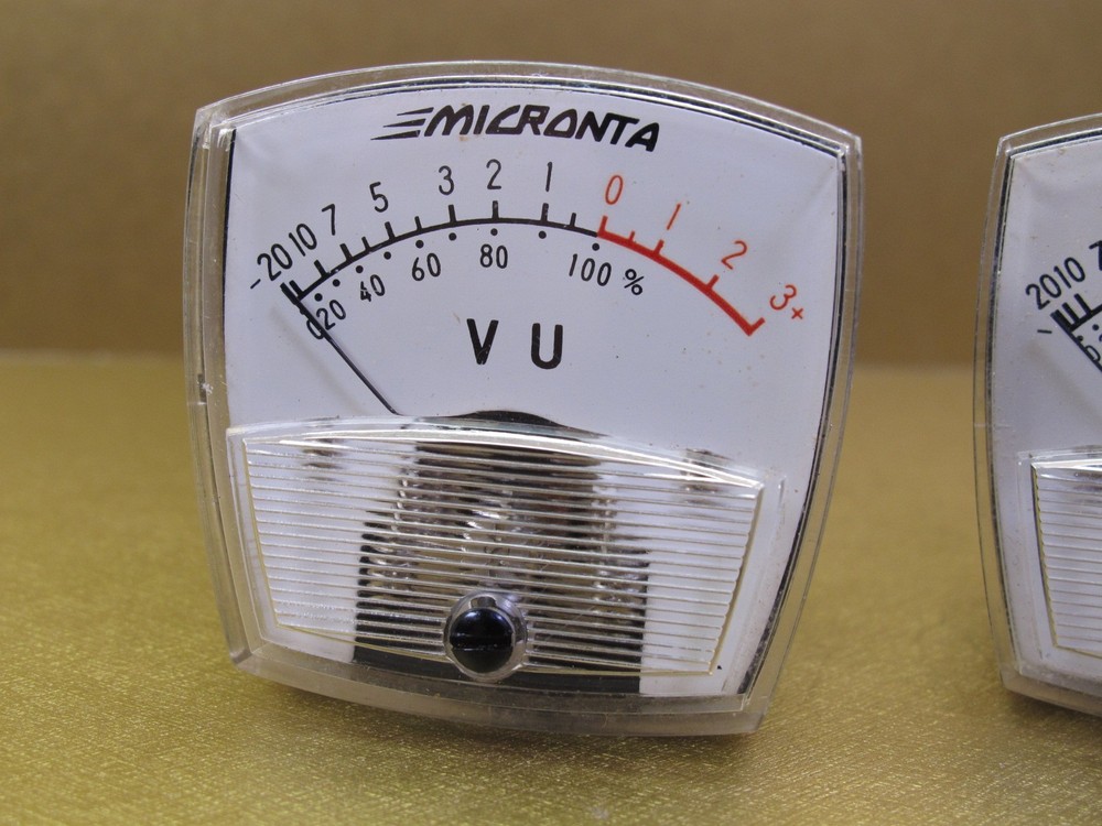 Micronta Audio VU Meter Pair Arched Top NICE!