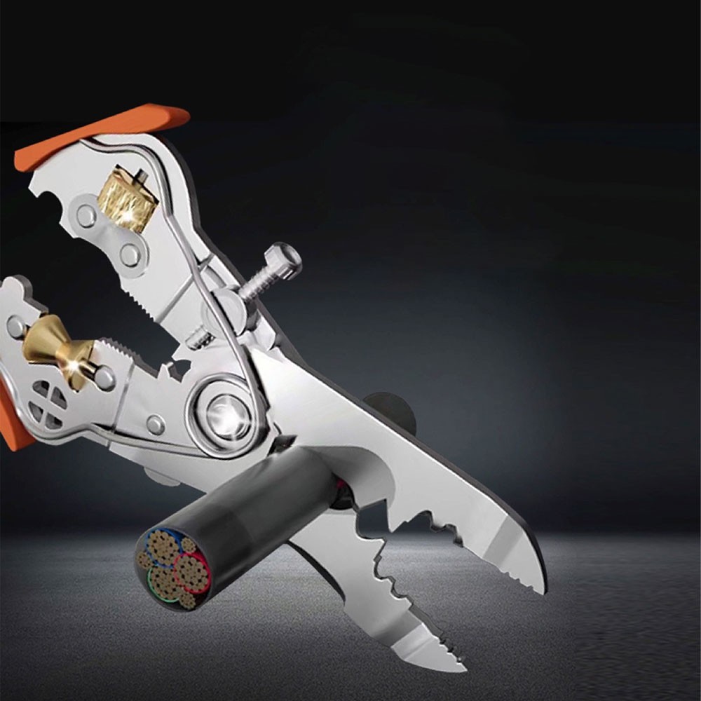 Ultimate 10in1 Wire Stripper: Precision Stainless Steel Multi-Tool for CuttingCW