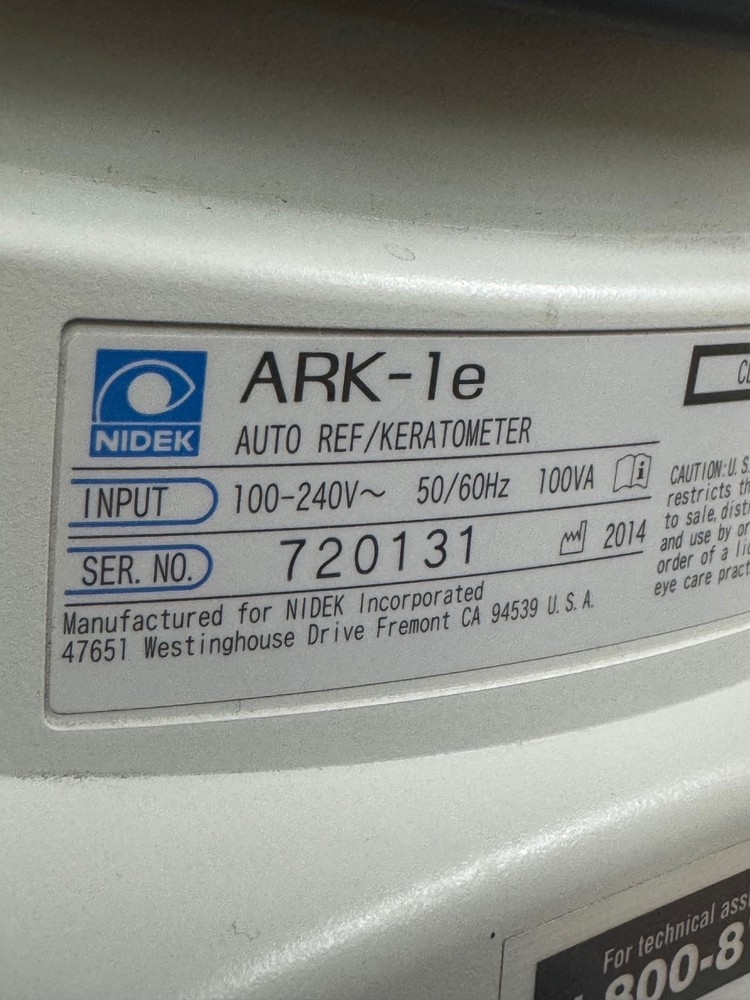 Nidek ARK-1E Autorefractor Keratometer