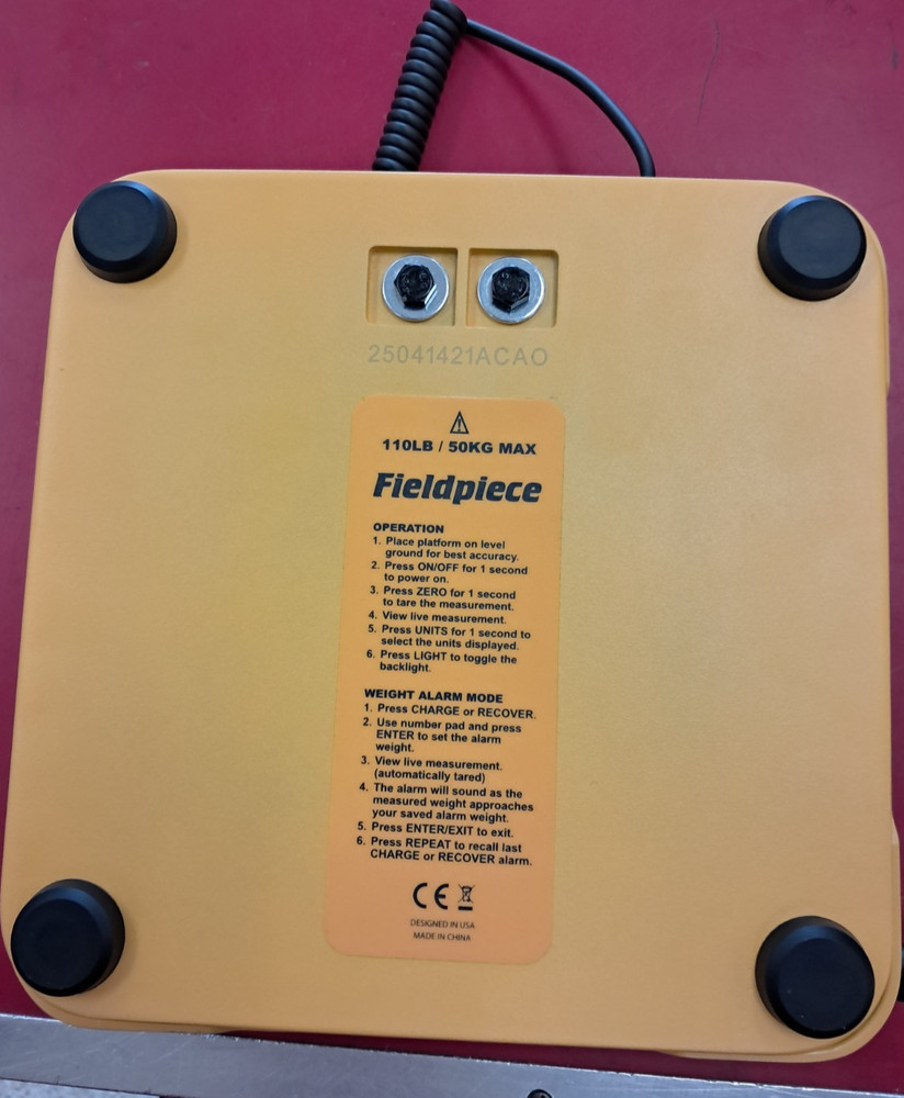 Fieldpiece SRS1 Refrigerant Scale & Meter