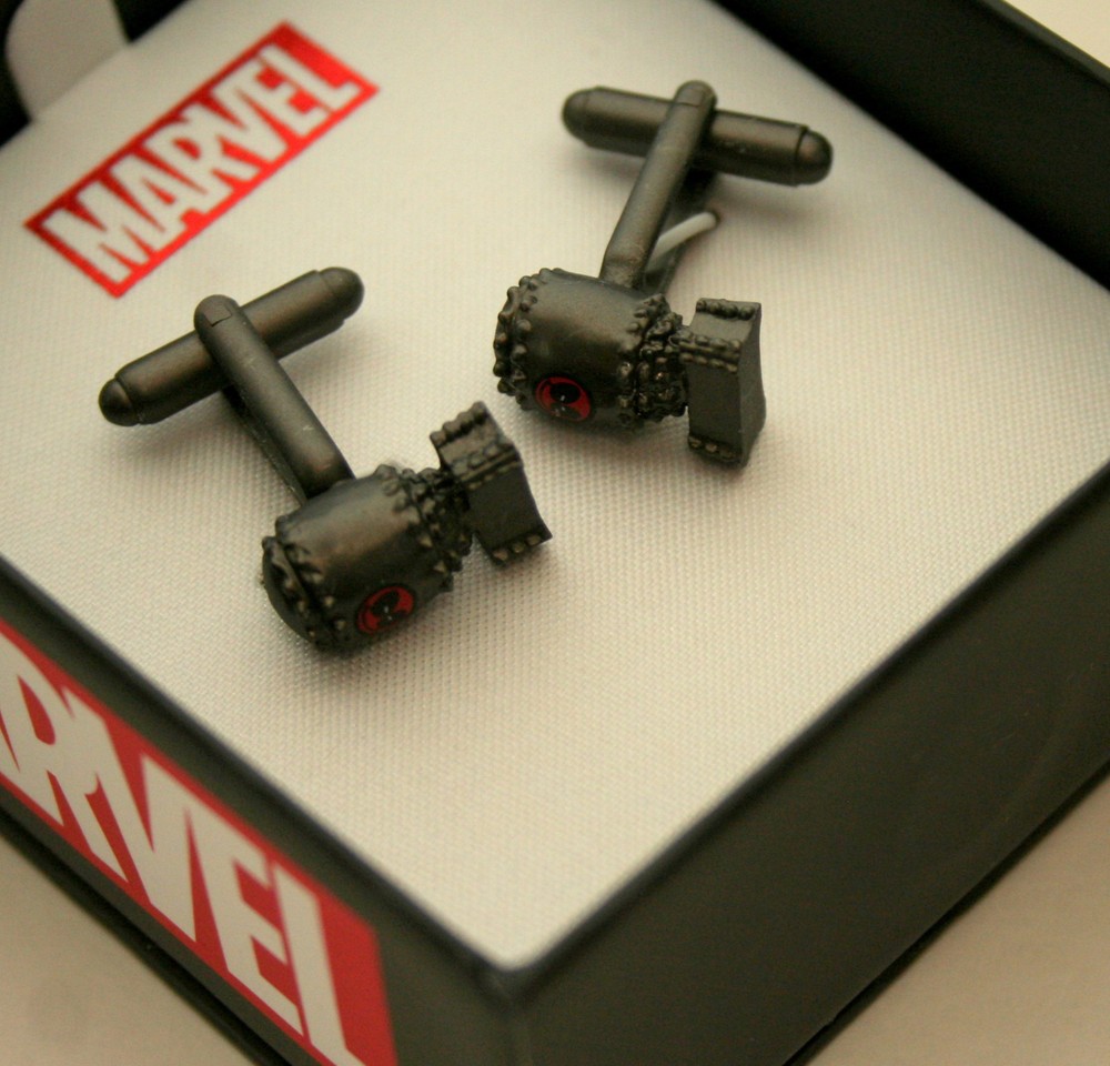 Marvel Comics Deadpool Bomb Metal Cuff Links New NOS Box