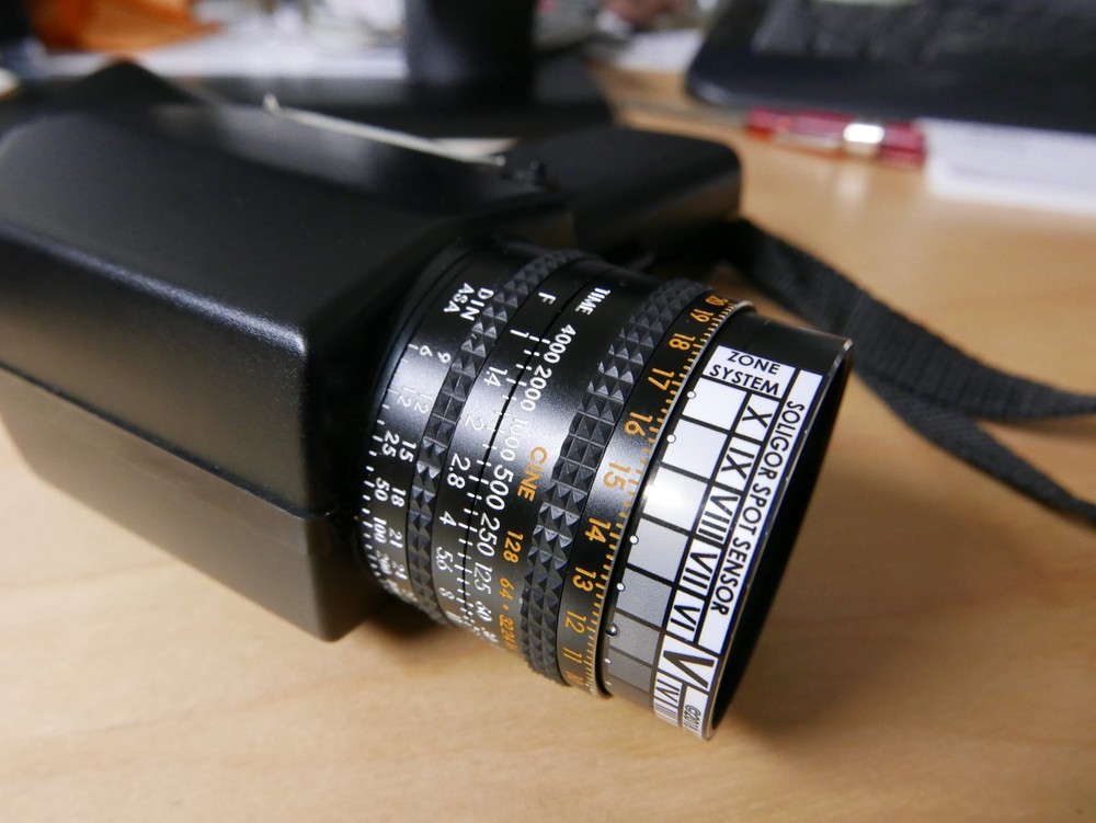 Soligor Spot Sensor I II Elicar Spot Meter Zone System Scale VI Analog/Dig Label