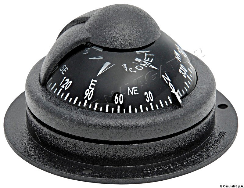 RIVIERA Comet Boat Marine Compass 2" Black Surface Mount