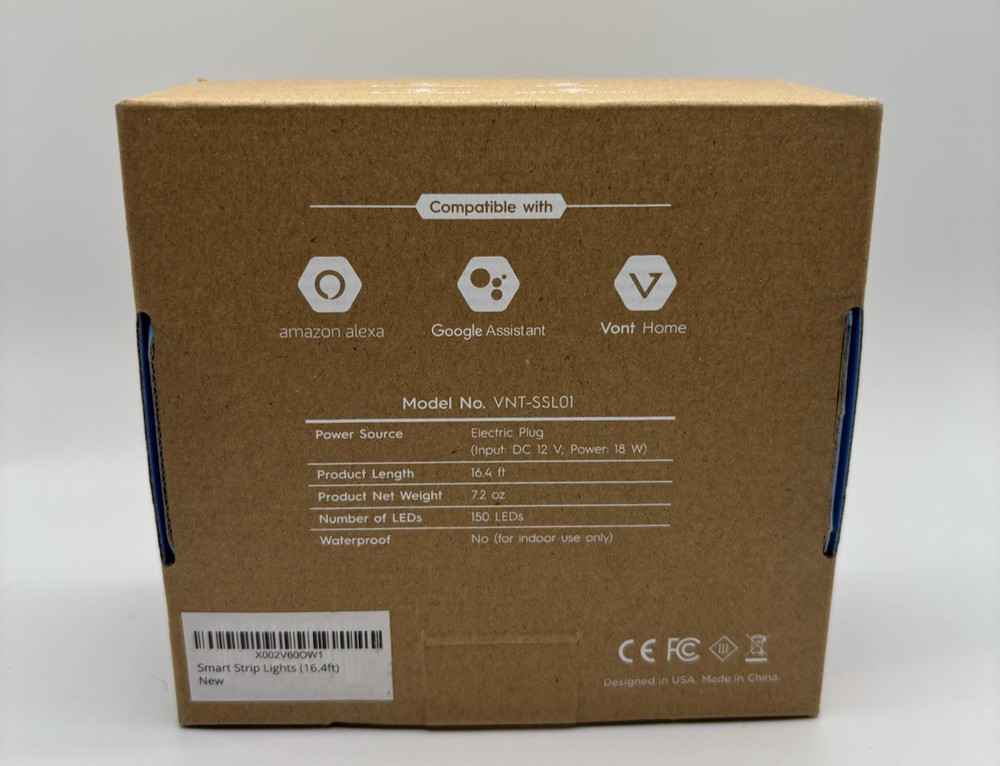 New VONT Smart Strip Light 16.4 ft VNT-SSL01