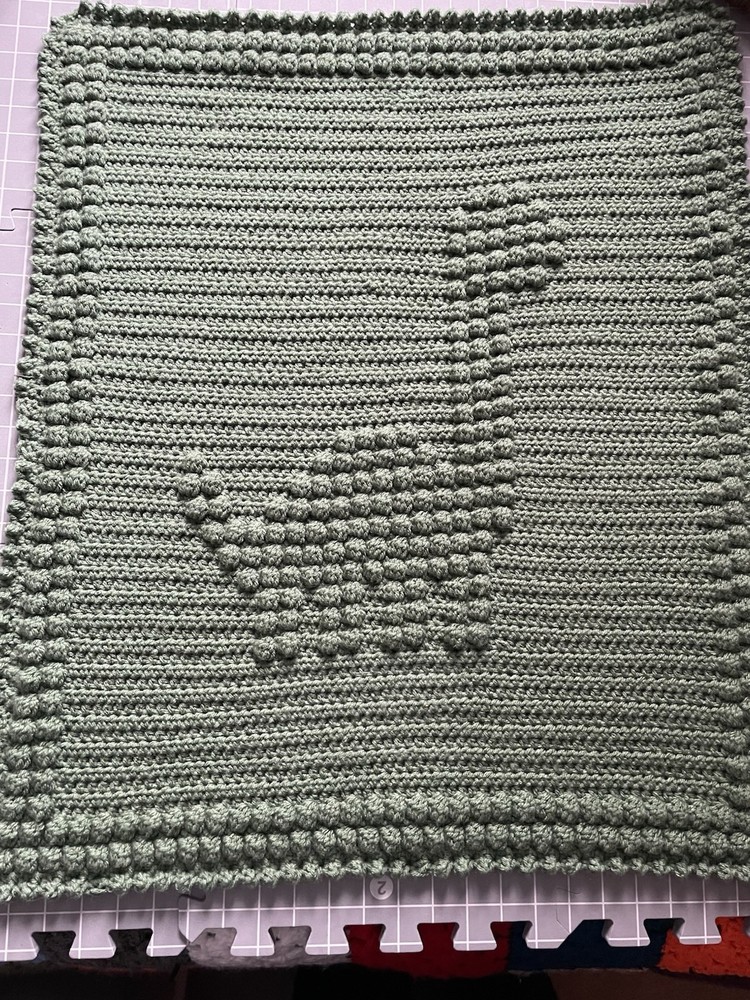 Green Dinosaur Baby Blanket